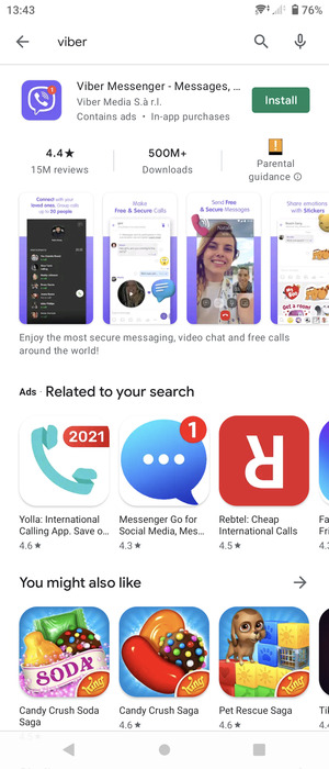 Select the app