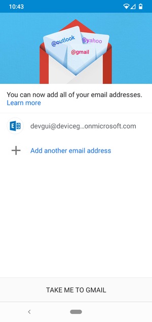 Select TAKE ME TO GMAIL