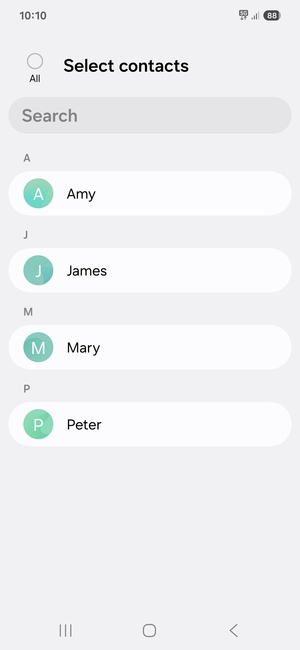 Check the All checkbox