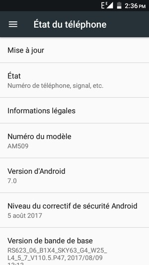 Sélectionnez Mise à jour