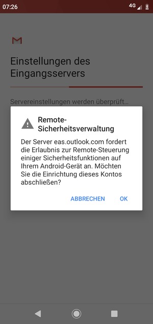 Wählen Sie OK