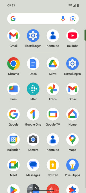 Wählen Sie Einstellungen