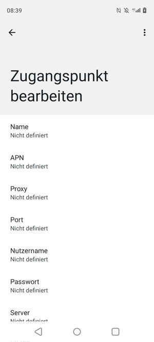Geben Sie Internet-Informationen ein