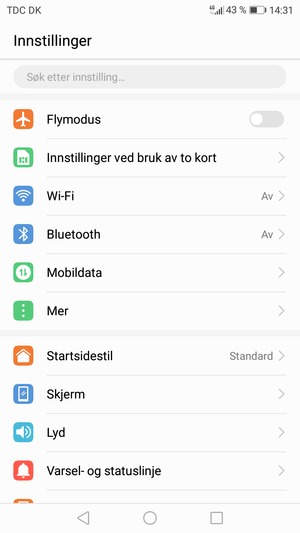 Velg Wi-Fi