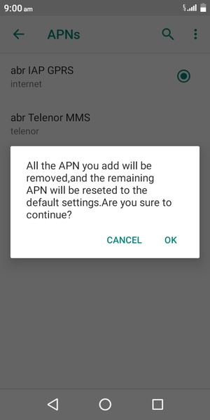 Select OK