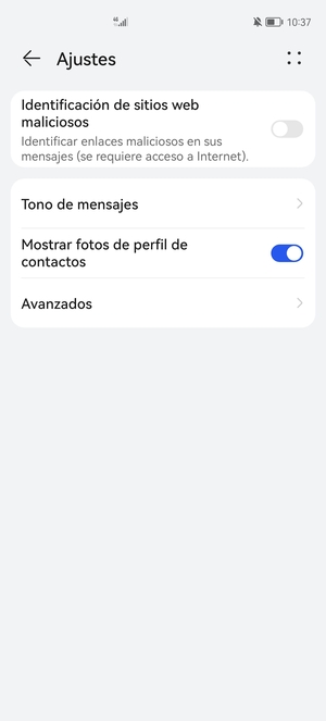 Seleccione Avanzados