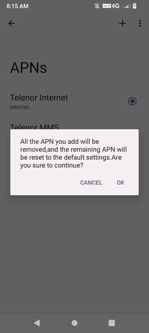 Select OK