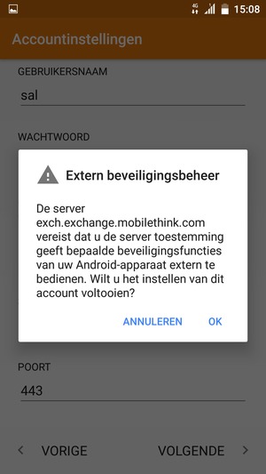 Selecteer OK