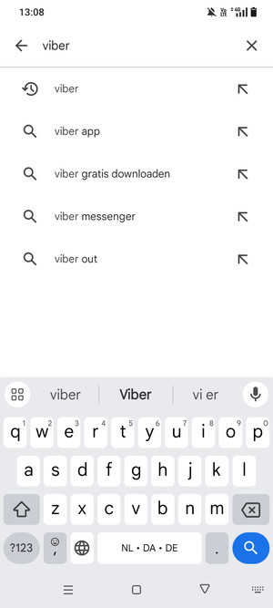 Voer de app-naam in en selecteer Zoeken