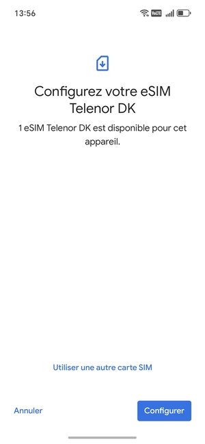 Sélectionnez Configurer
