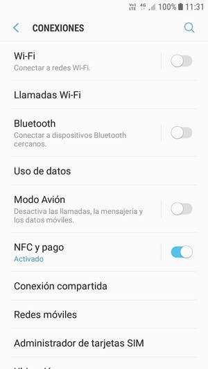 Seleccione Wi-Fi