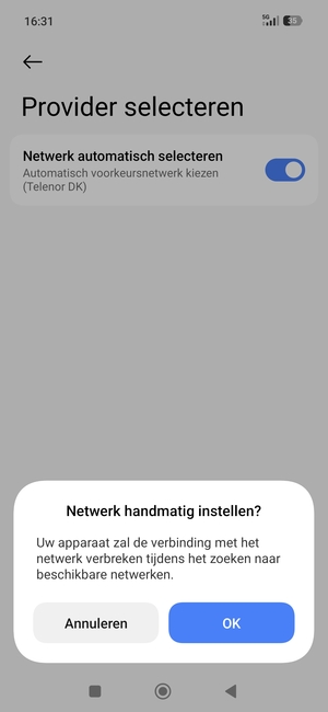 Selecteer OK