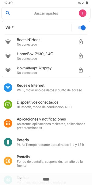 Seleccione la red inalámbrica a la que desea conectarse