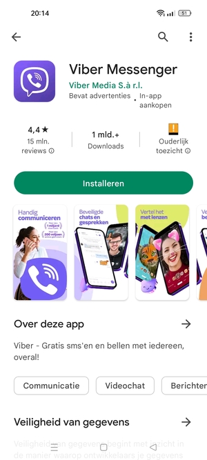 Selecteer Installeren