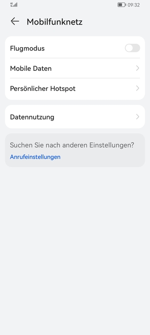 Wählen Sie Persönlicher Hotspot