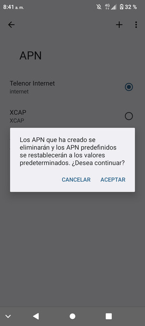 Seleccione ACEPTAR