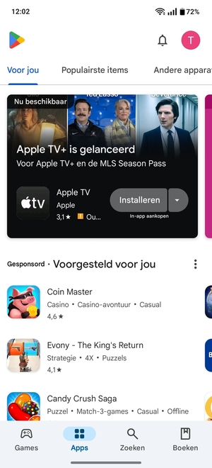 Selecteer Zoeken