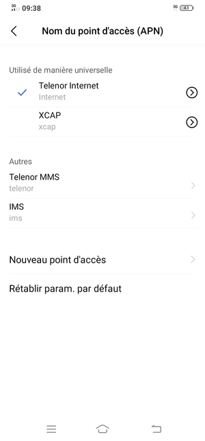 Votre téléphone est maintenant configuré pour les MMS