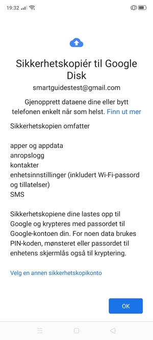 Velg OK