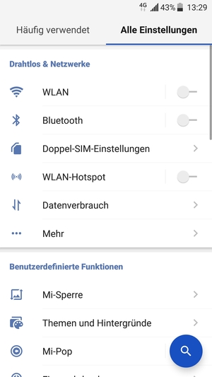 Wählen Sie WLAN