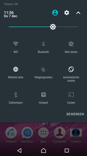Pas helderheid aan op het vereiste niveau