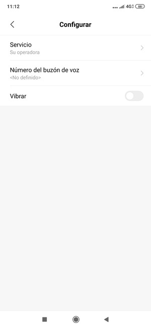 Seleccione Número del buzón de voz