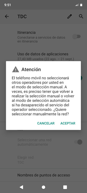 Seleccione ACEPTAR