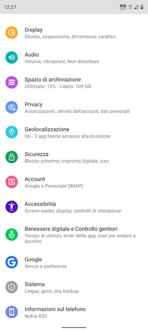 Scorri e seleziona Geolocalizzazione