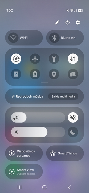 Seleccione Vibración para cambiar al modo silencio