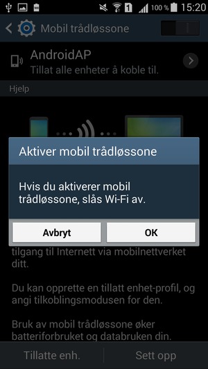 Hvis du ser dette skjermbildet, velg OK