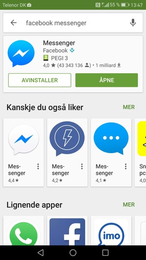 Velg ÅPNE