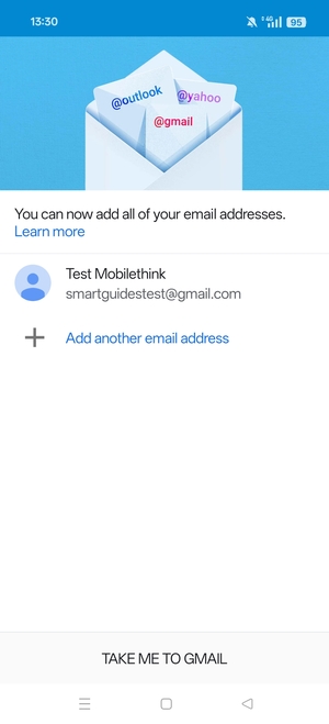 Select TAKE ME TO GMAIL
