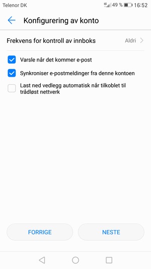 Velg NESTE