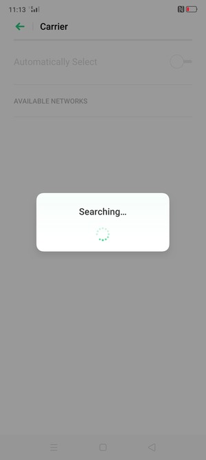 Wait for the search to finish