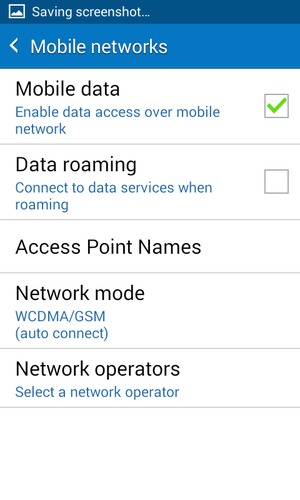 Select Access Point Names