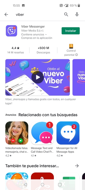 Seleccione la aplicación