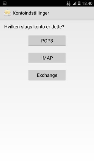 Vælg Exchange