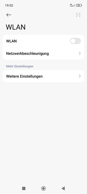 Schalten Sie WLAN ein