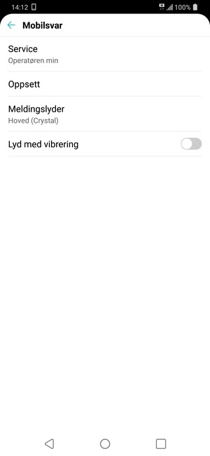Velg Oppsett