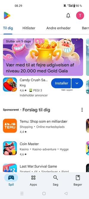 Vælg Søg