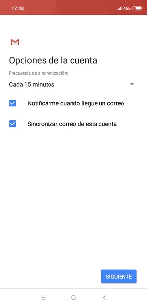 Seleccione SIGUIENTE