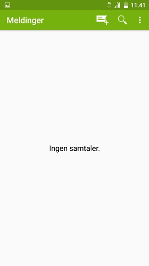 Velg menyknappen