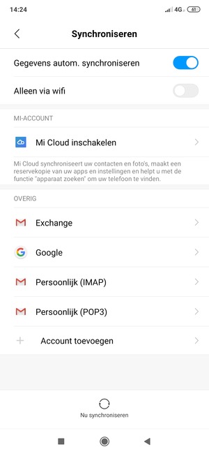 Selecteer Google
