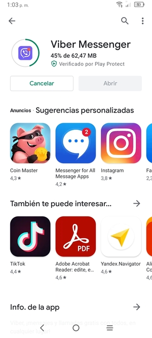 Espere a que el proceso de instalación finalice