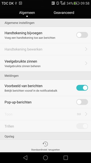 Selecteer Geavanceerd
