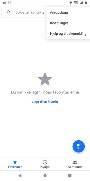 Velg Innstillinger