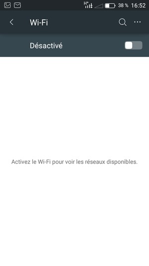 Activer le Wi-Fi