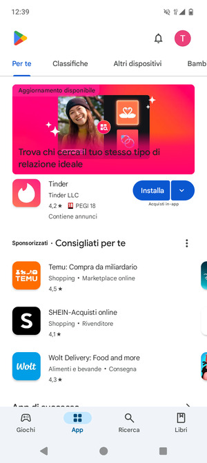 Seleziona Ricerca