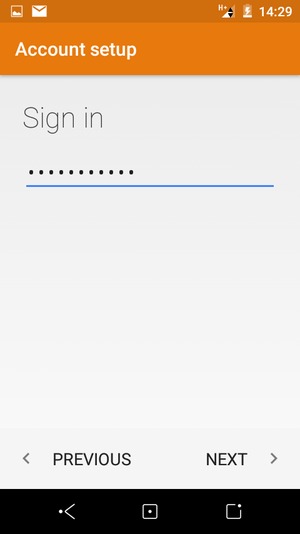 Enter your password and select NEXT