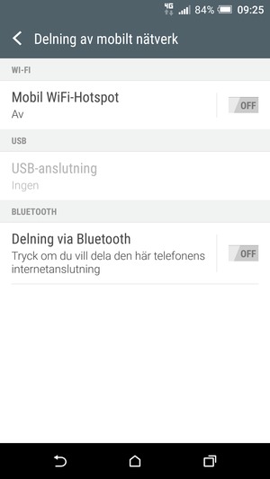 Välj Mobil WiFi-Hotspot 